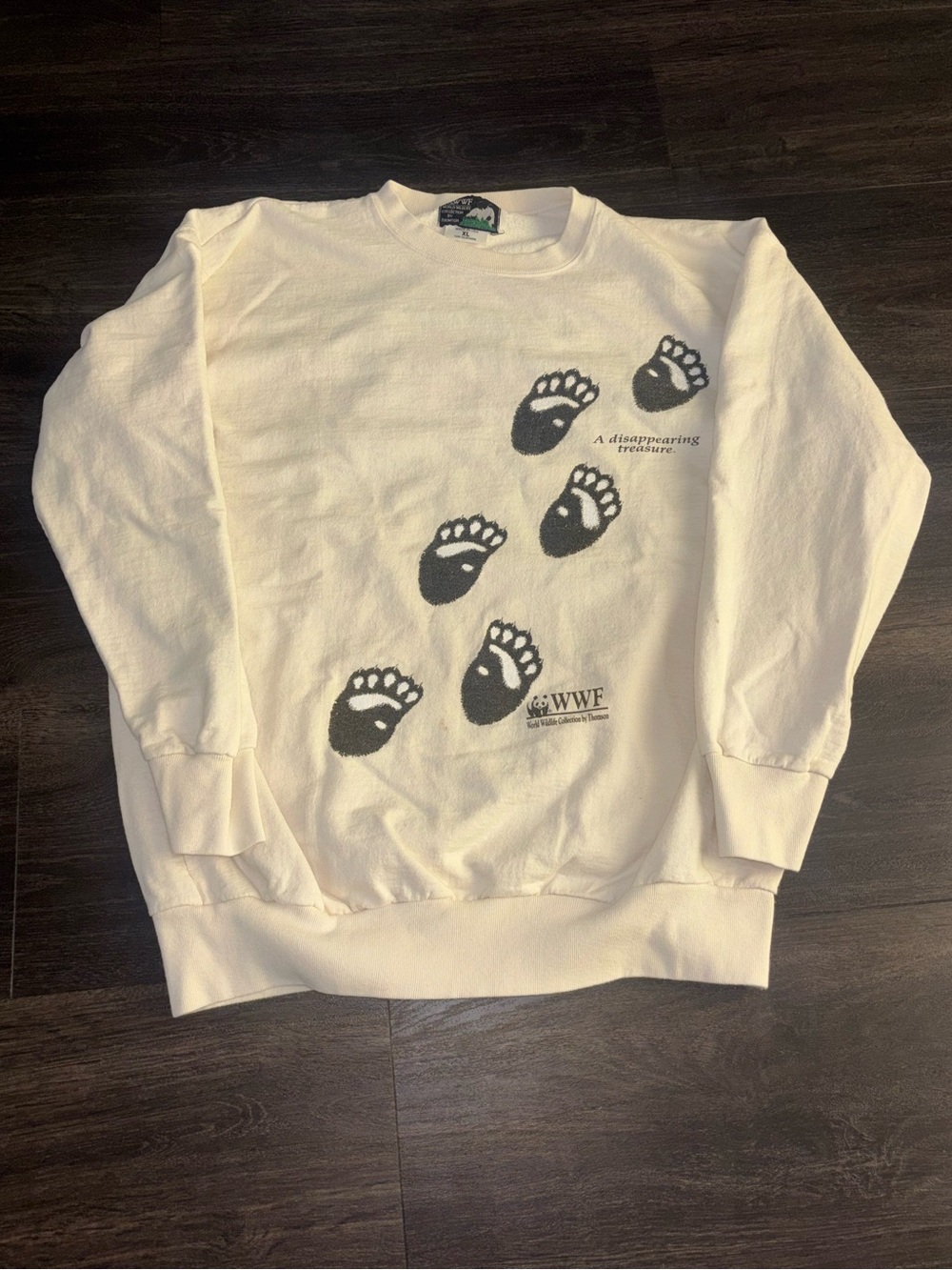 Vintage 90's Giant Panda WWF World Wildlife Fund Crewneck Sweatshirt XL
